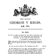 Aborigines Act 1911